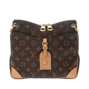 Louis Vuitton Monogram Odeon NM Brown Canvas Shoulder Bag